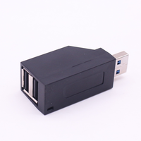 Extenseur USB Portable noir 3 ports USB 3.0 Hub répartiteur USB pour ordinateur portable voiture Mac Pro iMac