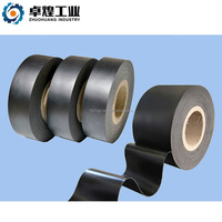 Cinta Anticorrosiva de Película de PE de Color Personalizado con Adhesivo de Goma Butilo para Tuberías Industriales Sobre el Nivel del Suelo, 160 mm x 35 m