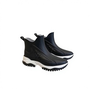 Stivali da Pioggia in PVC per <span class=keywords><strong>Donna</strong></span>, Impermeabili, Antiscivolo, Punta Rotonda, per Tutte le Stagioni, Tendenza Moda, Vendita all'Ingrosso - Product Image 6