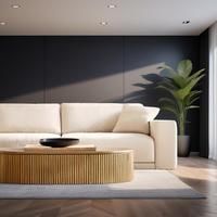 Sigma Vente directe d'usine Canapé moderne et luxueux léger, nouveau mobilier, ensemble de canapés de salon en tissu personnalisé