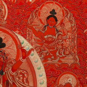 Réplique de Thangka bouddhiste de collection muséale sur toile, impression numérique haute résolution, écologique et résistante aux UV - Product Image 5
