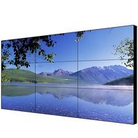 BOE 55 pulgadas empalme LCD Video pared pantalla frontal mantenimiento gabinete montaje en pared OEM con soporte de gráficos para animación