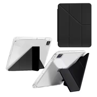 Pour iPad Pro 13 pouces M5 2025 8ème génération, housses de tablette, coque arrière transparente en acrylique avec porte-crayon de haute qualité, best-seller