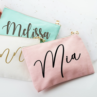 Pochette avec logo personnalisé OEM Sac de maquillage beauté avec fermeture à glissière Sac de cosmétique professionnel de voyage