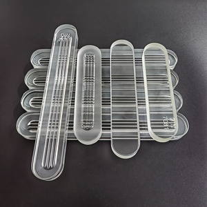 Verre de jauge réfléchissant en borosilicate Din 7081 B6/A6 250x34(39)x 17mm trempé personnalisé avec rainure - Product Image 6