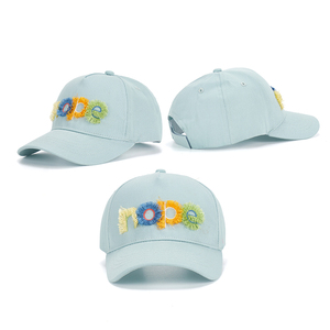 Fluffy Embroidered Custom Logo Cotton <b>Children's</b> Baseball Cap New Design Adjustable Sports Cap for Boys Performance Fishing - Product Image 3