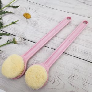 Ensemble de brosses de bain japonaises à long manche et poils doux, forme ovale, en PP, pour le nettoyage du dos des adultes - Product Image 4