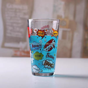 थोक सस्ते 8 ऑउंस बीयर ग्लास कप कस्टम बिग ड्रिंकिंग बारवेयर शॉर्ट बीकर पेय कप पार्टी पिकनिक या घर के लिए ग्लास - Product Image 5