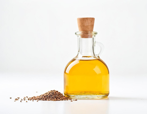 Reines Leinöl (Linum Usitatissimum) Kaltgepresst |   Pflanzliches Öl für Haut, Haare, Salat und Wellness-Anwendungen - Product Image 1