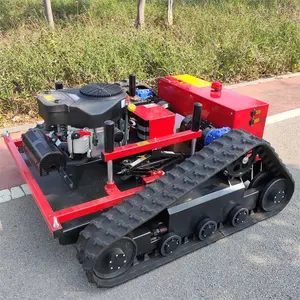 2024工場直接新しいデザイン多目的リモートコントロールロボットスロープ芝生RC芝刈り機農夫用
