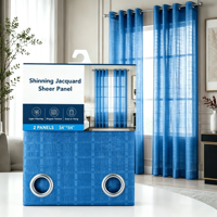 Rideaux Transparents Jacquard Modernes Orange Brillants 2 Pièces – Décoration Intérieure Élégante Lavable en Machine pour Vente en Gros Usine