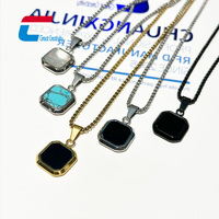 Bijoux fantaisie 13.56MHz collier NFC intelligent programmable collier chaîne en acier inoxydable