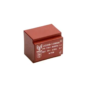 EE20 0.6va 230v 2 * 9v低频高品质出厂价格智能变压器封装pcb变压器