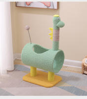 Offre Spéciale : Grand Arbre à Chat Écologique et Adorable de 65 cm de Haut, à 2 Niveaux en Sisal, pour Chats Domestiques dans le Salon