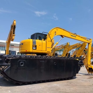 รถขุดไฮดรอลิกแบบตีนตะขาบ Sany 60C มือสอง ขนาด 6 ตัน ยี่ห้อ Doosan Volvo Isuzu เครื่องจักรก่อสร้างแบบสะเทินน้ำสะเทินบก พร้อมมอเตอร์ปั๊มเกียร์หลัก - Product Image 4
