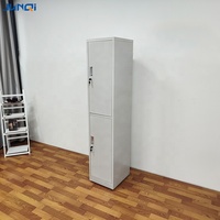 Armoires de chambre à coucher Meubles de rangement en acier Armoire 2 portes Armoires à vêtements en métal casier fer à repasser en gros