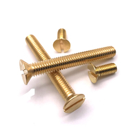 M3 M5 M6 M8 M10 H59 H62 kuningan kuning tembaga perunggu berlubang Torx datar Countersunk CSK kepala sekrup mesin DIN963 ISO14581