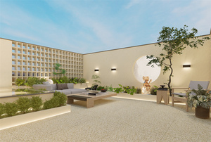 Azulejos de pared para exteriores Casa Exterior Rústico Azulejos de porcelana amarilla Revestimiento de pared flexible - Product Image 6