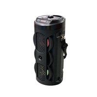 ZQS4243 Haut-parleur compact double de 4 pouces pour subwoofer 5.0, conception à double cornet, en plastique, pour la maison, l'extérieur, la danse carrée, avec fente pour carte
