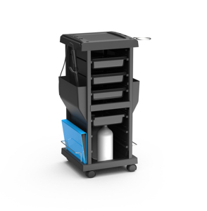 <span class=keywords><strong>Bellezza</strong></span> professionale nera del carrello di immagazzinaggio del carrello del salone - Product Image 5