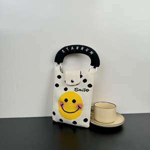 Sac à main en polyester pliable à motif lettres haut de gamme, tricoté, design unique, fermeture ouverte, sac fourre-tout décontracté de luxe pour femme, idéal pour les voyages - Product Image 2