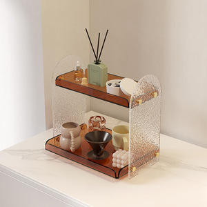 Acrylic Máy tính để bàn kệ 3mm Ins phong cách lưu trữ giá cho trang trí nhà cho phòng khách hiển thị phòng ngủ hoàn thiện đầu giường sử dụng-bán buôn - Product Image 3