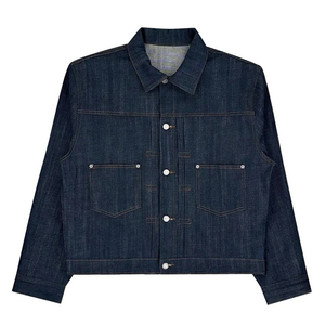 Vestes décontractées pour hommes en <span class=keywords><strong>denim</strong></span> <span class=keywords><strong>japonais</strong></span> brut sur mesure, style ample, boutons confortables, vêtements de créateur, veste de travail de rue - Product Image 2