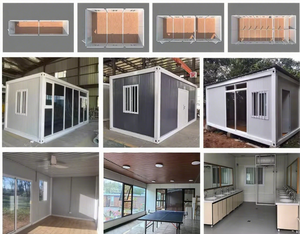 20 फीट लाइट स्टील सैंडविच पैनल कंटेनर हाउस प्रीफैब कार्यालय की दुकान में डेरा डाले घर डिचेबल डोरमैन अस्पताल विला लिविंग रूम - Product Image 4