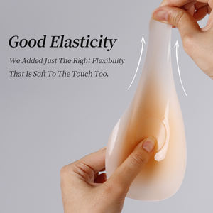 Cache-tétons en silicone adhésif invisible personnalisé, sans démarcation, couleur invisible, effet liftant, pour courbes généreuses - Product Image 3