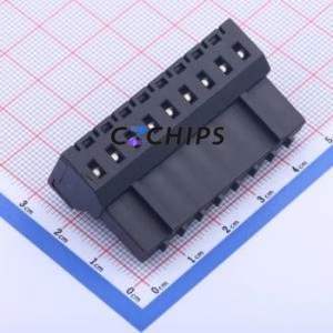 JL9EDGK-50009B01 Plug-in Terminal Block Through hole Component (THT),P=5mm Connector Plug 1x9P 5mm Black - Product Image 2