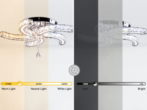 Luce del soffitto a LED moderna per la decorazione del soggiorno lampadario LED plafoniera - Product Image 2