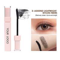 Mascara Volume Liquide Courbant 3D 4D Hydratant Végan Fibres Longue Tenue Imperméable
