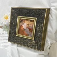 Cadre photo vertical carré en bois massif fait main, finition rustique argentée, 5x5, 6x6, 8x8, 10x10 pouces, service de personnalisation
