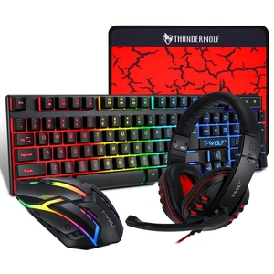 Juego de auriculares con teclado y ratón luminosos para juegos 4 en 1 de y - Product Image 6
