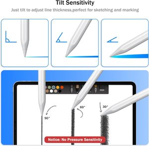 ปากกาสไตลัสโลหะคุณภาพสูงรุ่นที่ 2 สำหรับ <span class=keywords><strong>iPad</strong></span> 2018-2026 พร้อมระบบป้องกันการสัมผัสโดยฝ่ามือ สำหรับ APPLE PAD รองรับการเอียง เชื่อมต่อบลูทูธ - Product Image 2