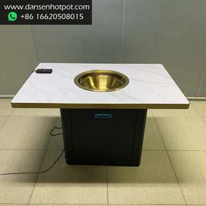 Mesa de Barbacoa y Hot Pot de Estilo Nuevo Personalizada con Parrilla de Barbacoa sin Humo para Uso en Restaurantes - Product Image 2