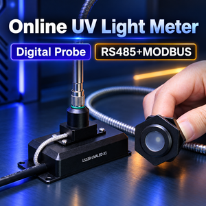 หัววัดรังสี UV ดิจิตอลอุตสาหกรรม LS129 สำหรับ PLC HMI PC ตรวจสอบการแผ่รังสีแบบเรียลไทม์ได้สูงสุด 300 ° C - Product Image 2