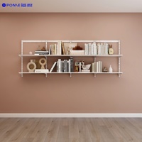 Bibliothèque moderne en acier inoxydable avec armoire de rangement et bureau pour le salon et les meubles de maison