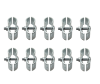 Colliers de fixation pour panneaux de clôture grillagée, charnières de poteau 1-3/8 po, colliers de fixation pour panneaux de chenil pour cadre de panneau en tube rond