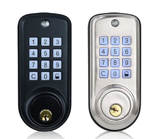 Tediton Cheap Electronic Password Keypad Deadbolt Keyless Door Lock for Home Office