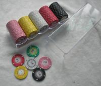 100 pcs Acrylique plateau du jeton de poker Casino transparent plateau de puce