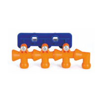 Collecteur de distribution de liquide de refroidissement CNC 4 voies de 1/4 pouce avec système de buses flexibles et robinet à bille pour contrôle total du débit