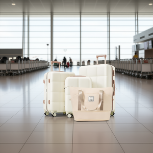 Ensemble de bagages extensibles DB 4 pièces en ABS, valise durable de 20 pouces avec port USB, porte-gobelet, coque rigide, doublure en polyester - Product Image 2