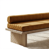 Banc à chaussures moderne en bois massif pour entrée, banc de repos minimaliste pour chambre à coucher, banc long design minimaliste