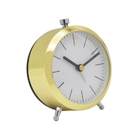 Horloge de bureau Nouvelle Conception Traditionnelle Chinoise Batterie Style Analogique Quartz Alarme Horloge de Table En Métal Réveil