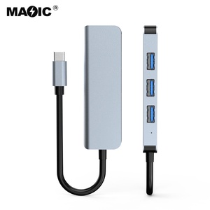 Adaptador de 4 puertos USB tipo C a USB 3,0 para MacBook Pro <span class=keywords><strong>iMac</strong></span> Chromebook y Pixelbook, nuevo diseño - Product Image 4