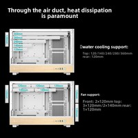 Boîtier compact Deepcool CH260 compatible avec les cartes mères MATX, prend en charge le branchement par l'arrière