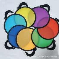 Éventail publicitaire personnalisé en nylon, éventail pliable rond, éventail frisbee, cadeau promotionnel pour les événements