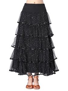 Nueva Falda Larga Elegante con Lentejuelas para Baile <span class=keywords><strong>de</strong></span> Salón, Falda <span class=keywords><strong>de</strong></span> Baile Latino, Salsa, <span class=keywords><strong>Tango</strong></span>, Flamenco, <span class=keywords><strong>Ropa</strong></span> <span class=keywords><strong>de</strong></span> Actuación - Product Image 5