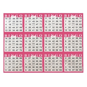 Meilleures ventes 2025 : Jeu de cartes de bingo 75 balles, écologique, personnalisable, pour commandes en gros et jeux de fête - Product Image 1